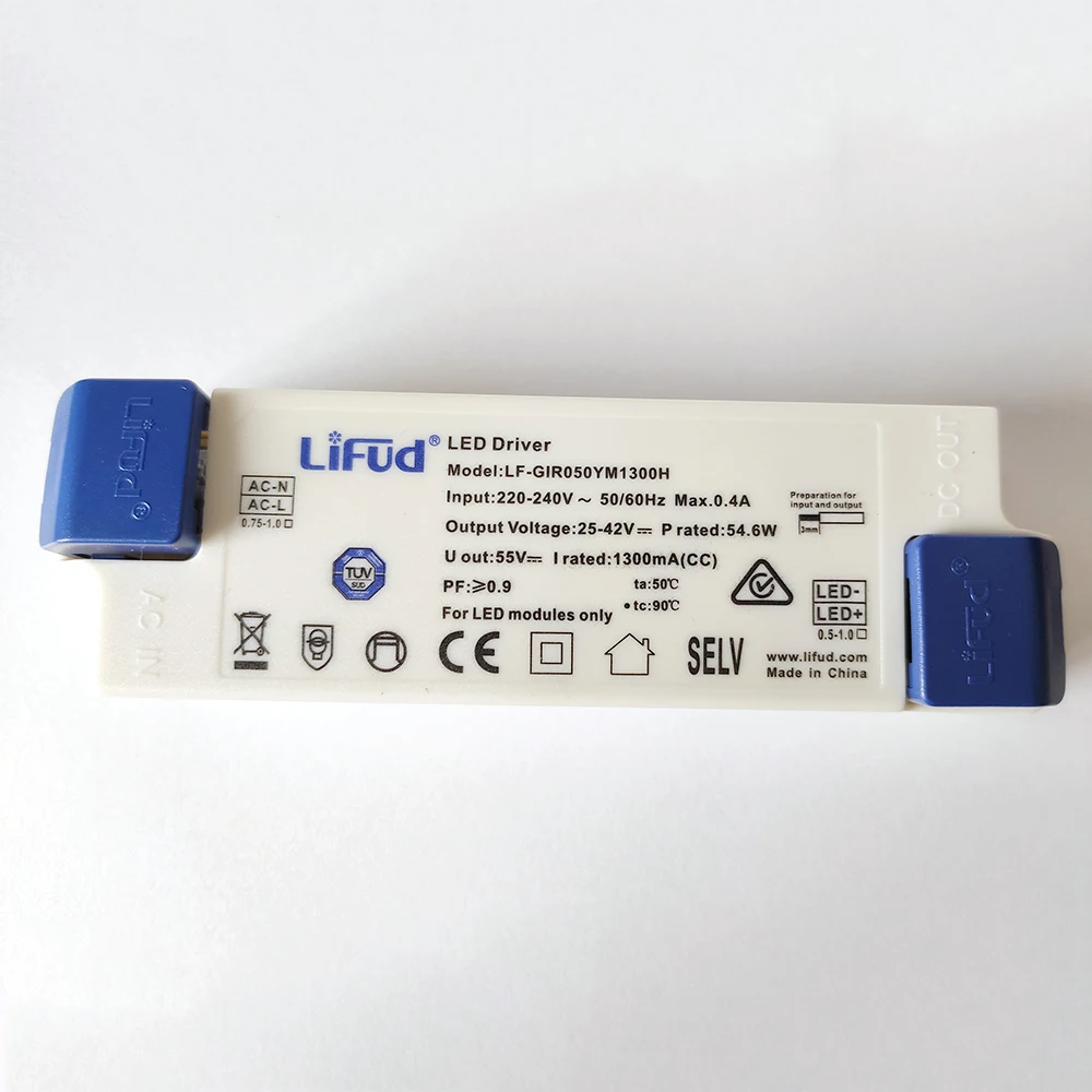 Lifud LED Driver 55W 1300mA LF-GIR050YM1300H LED Luminaire Power Supply Panel/Down/Track LED Light Driver LF-GIR050YS1300H