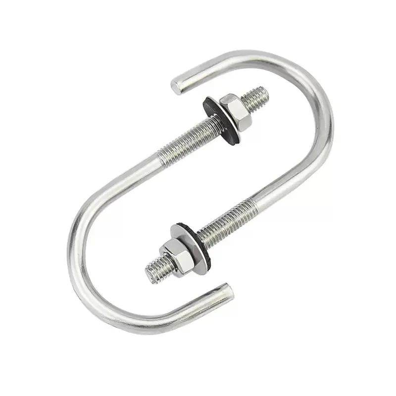 304 Stainless Steel Irregular Bolt Square Circular Right Angle Hook M5 M6 Corrugated Nail