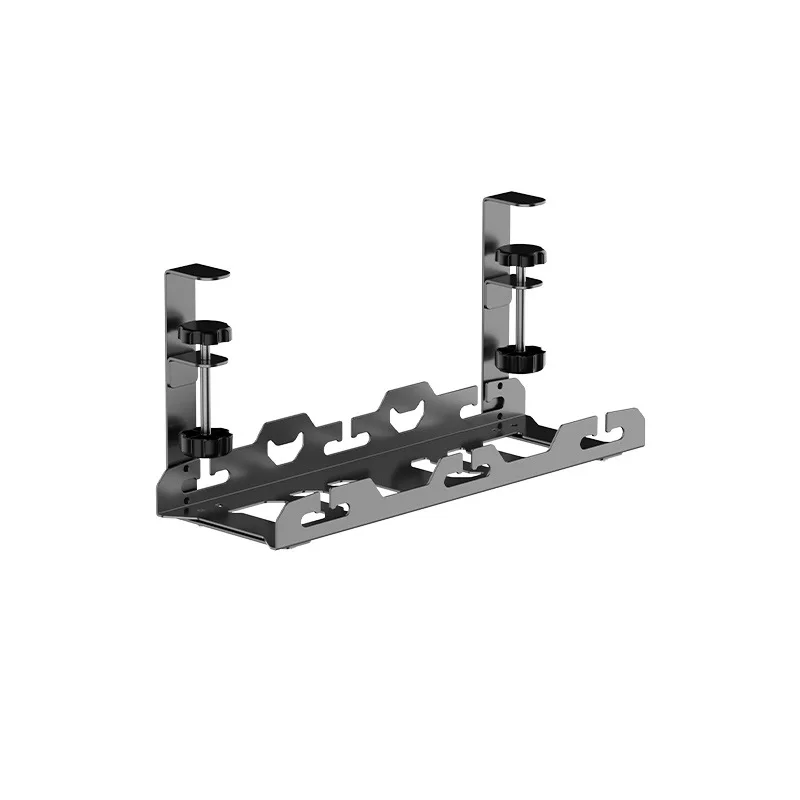 for No punching cable manager household under  socket wiring harness finishing desktop storage hanger telescopic shelf bracket