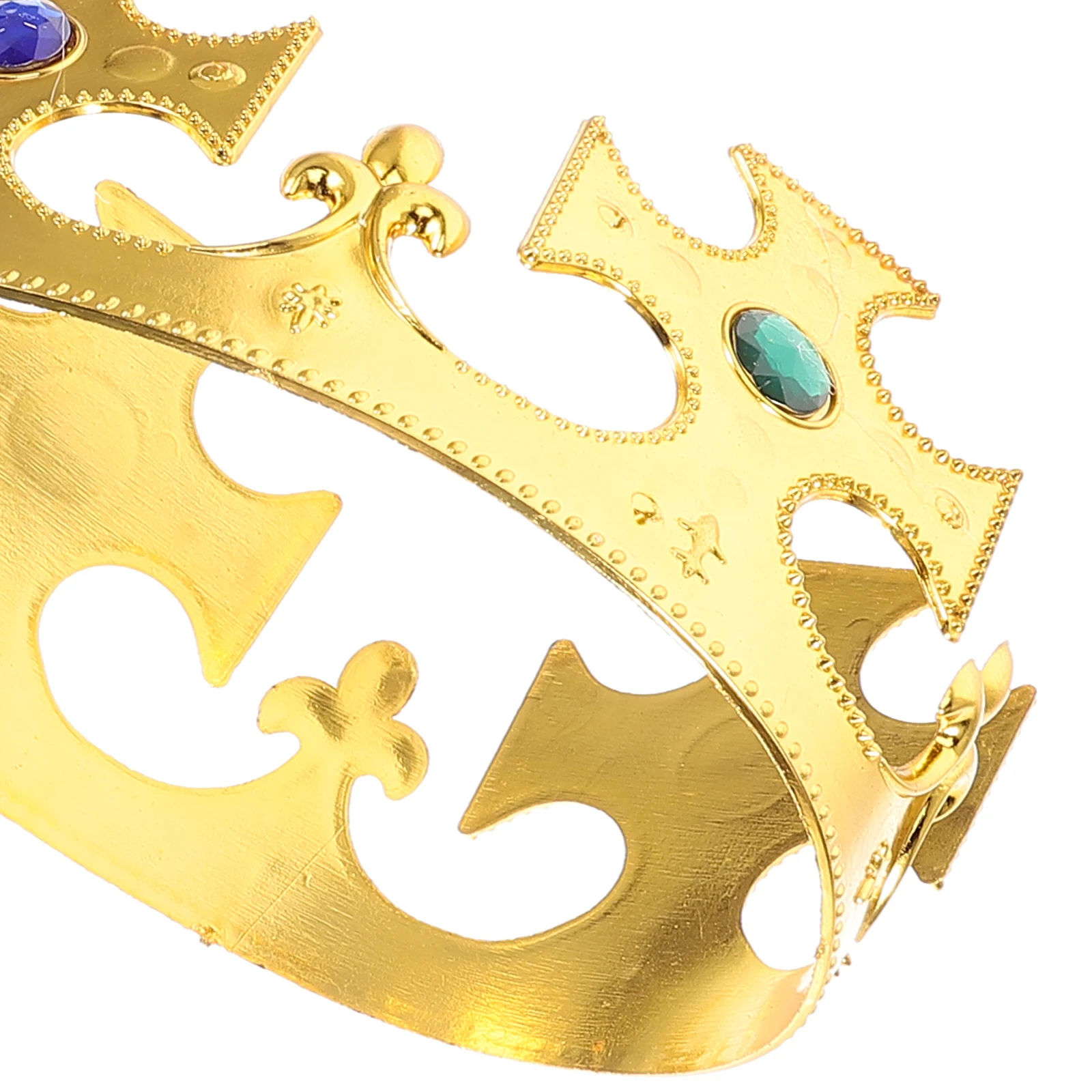 

2 Pcs Plastic Electroplating Crown Fairly Royal Fancy Dress Queen up for Teen Adult Decorate