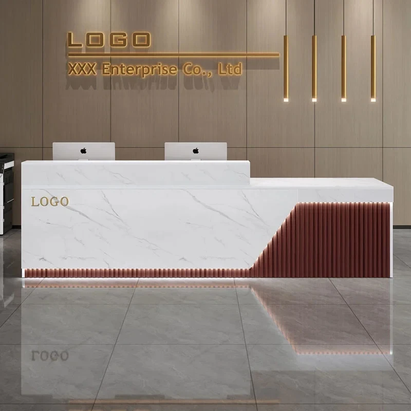 custom.Restaurant Coffee Bar Counter Company Reception Desk Beauty Salon and Shopping Mall Kiosk Cashier Checkout Counters