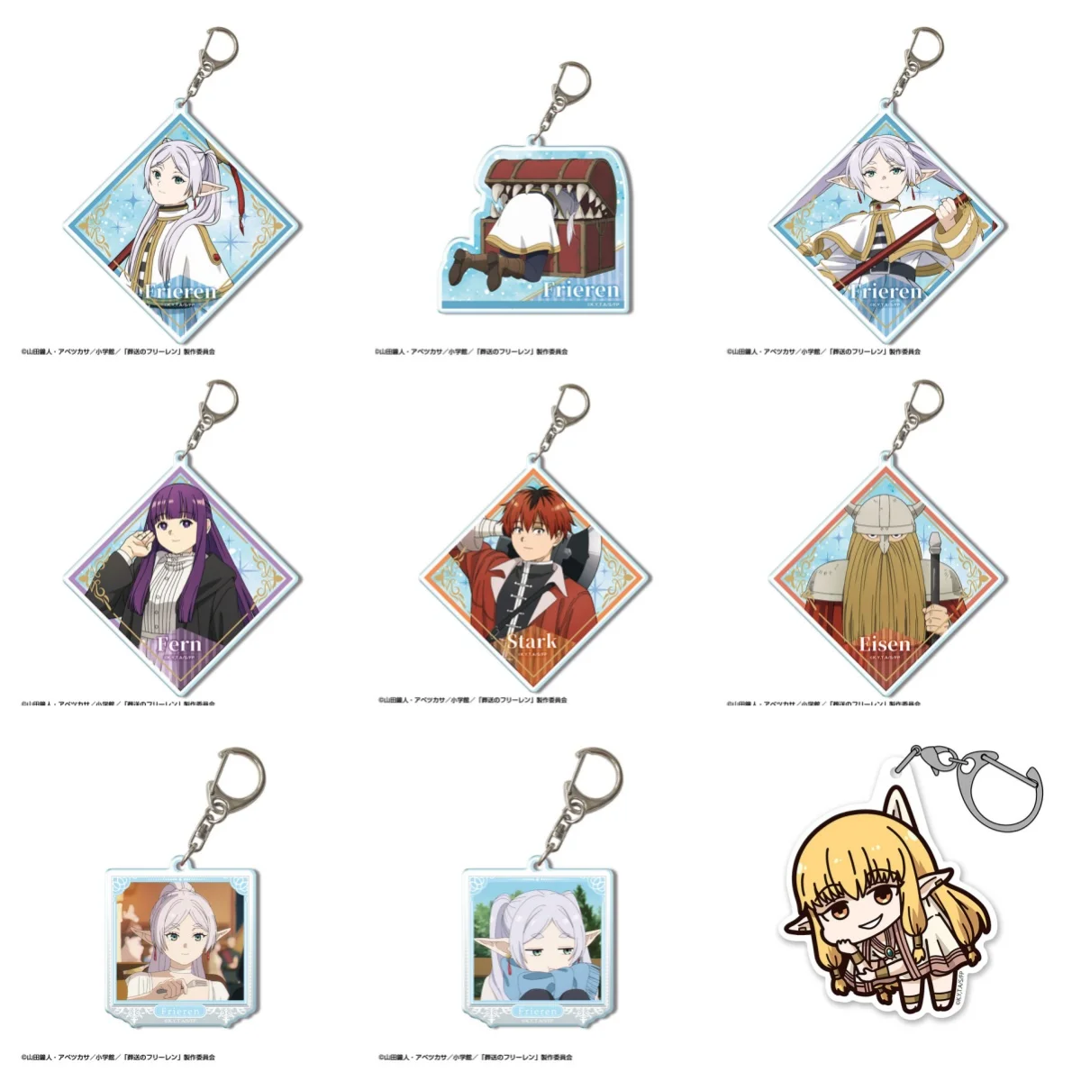 

New Anime Frieren Beyond Journey's End Acrylic Action Figures Model Key Chain kawaii Pendant Accessories Decor Toy Gift 6CM