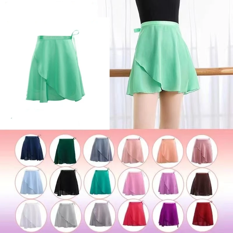 Chiffon dance skirts for women, lace tights for adults, skirts for girls, ballet practice, dancing miniskirts, tutu