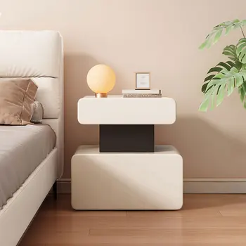 귀여운 플로팅 나이트 스탠드 침대 보조 캐비닛 보관, 저렴한 편안한 침대 옆 나무 테이블, 쉐벳 침실 책상 