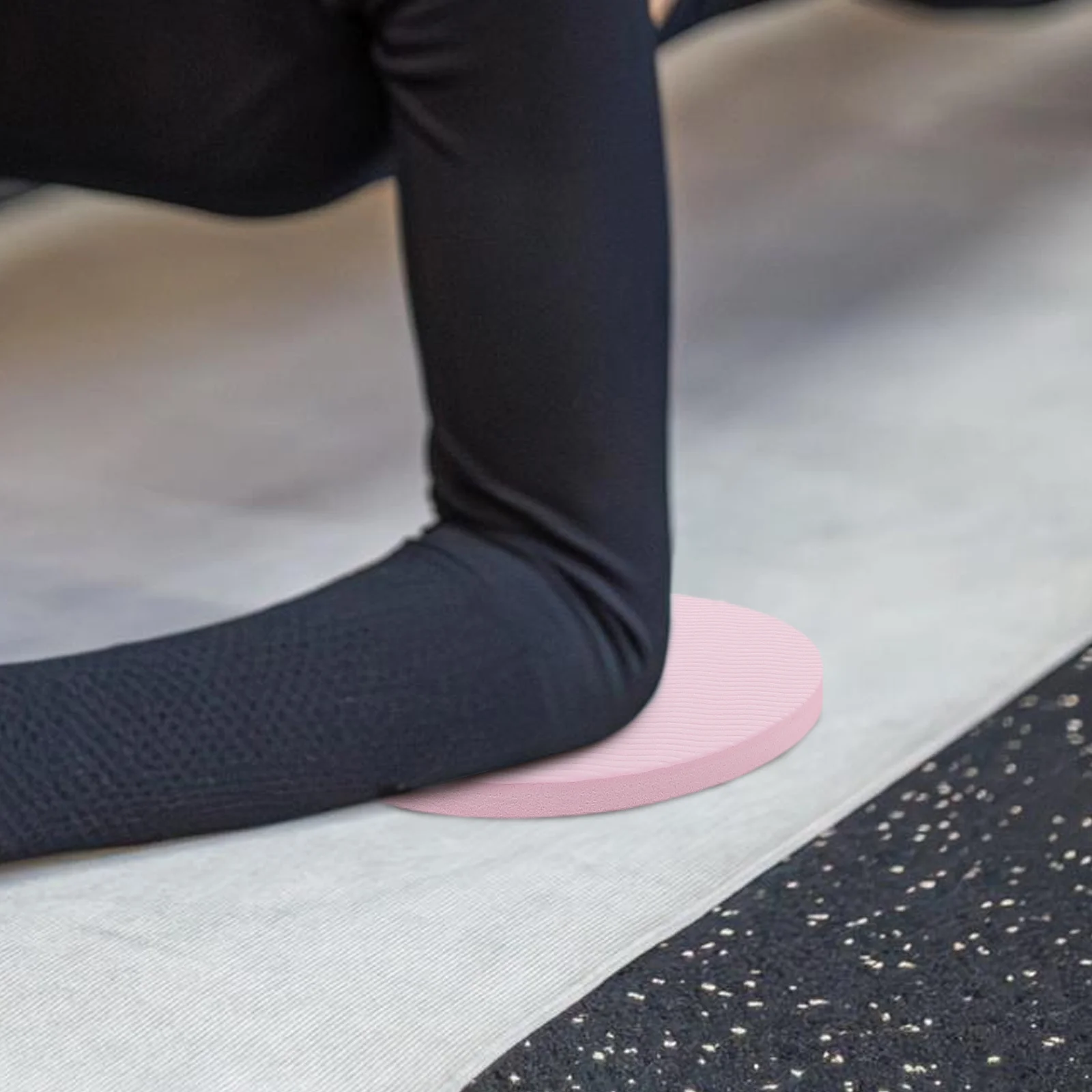 

6Pcs Pink Circular Yoga Mat High Density Shock Absorption for Knee Elbow Support Portable Home Gym Workouts Fitness Mat