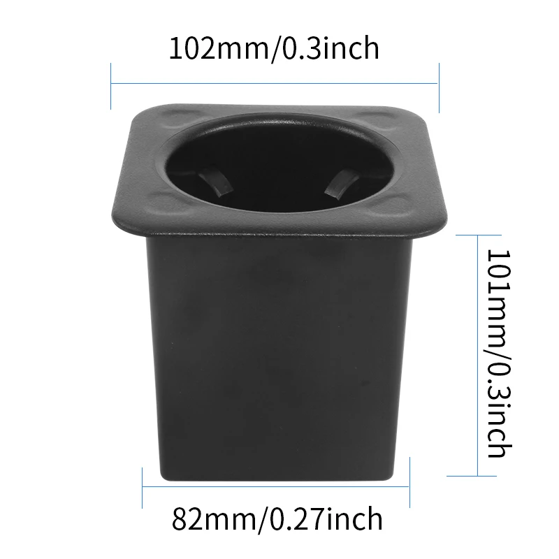 A campista RV do estilo atualizado do OEM parte a mesa de centro preta plástica do suporte de copo de chá