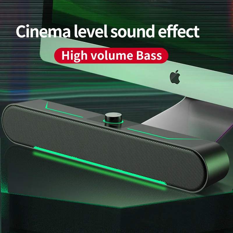 HI-FI Gaming Bluetooth Caixa De Som Surround Sound Large Volume High Resolution High Quality Simplicity LED Illumination Desktop