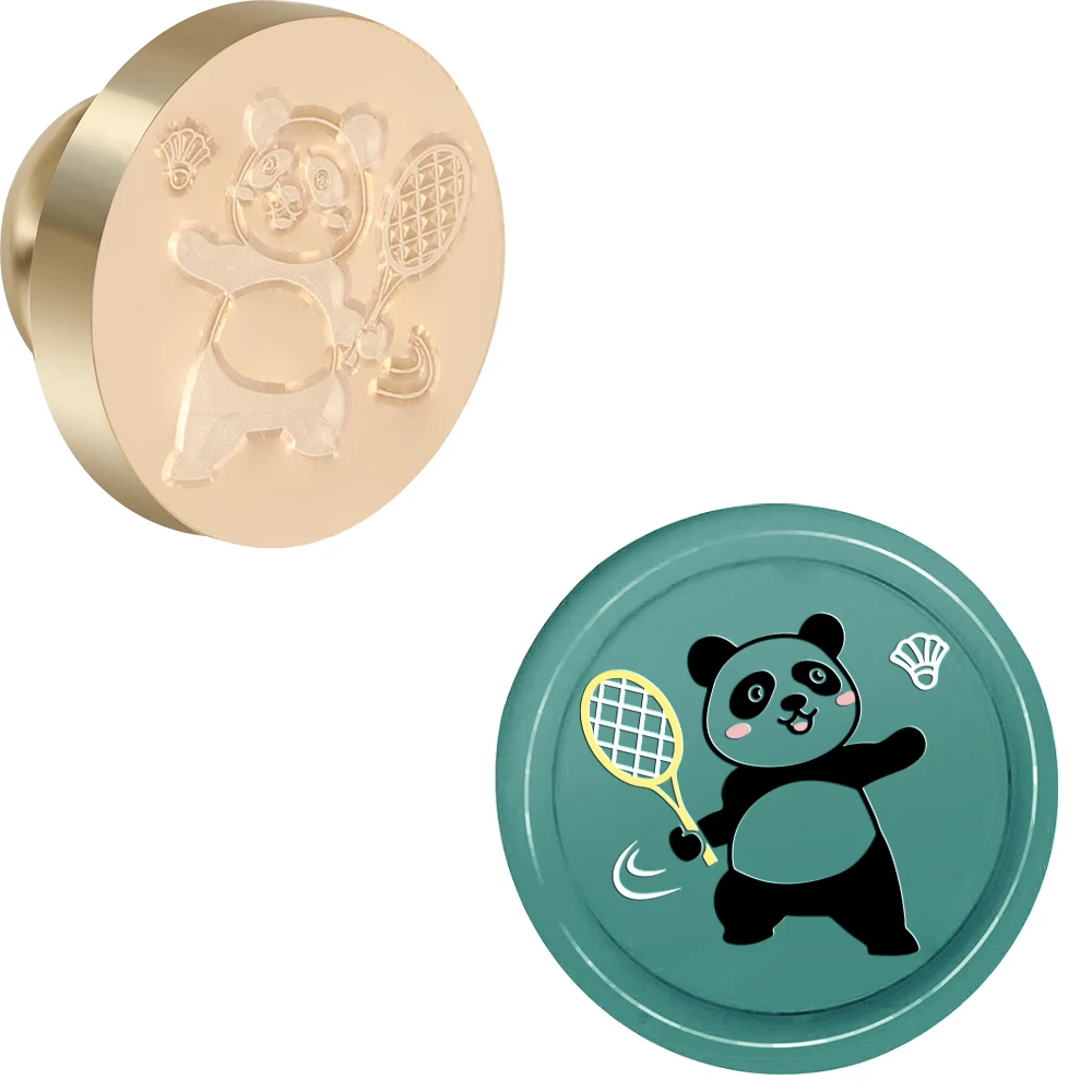 

Panda Wax Seal Stamp Diy Craft Supplies Scrapbooking Christmas Wedding Invitation for Decoration Wine Bags, Notebooks, Gifts