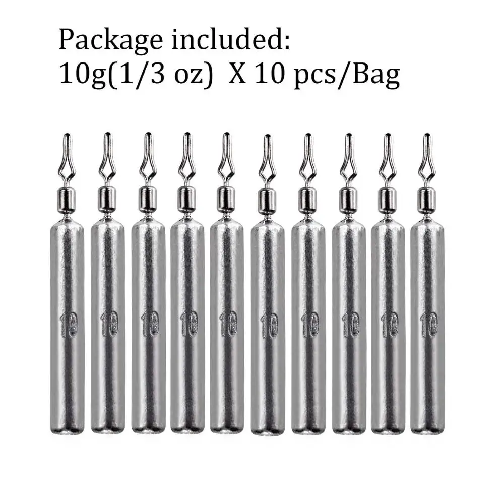 10 Stück Angelblei 3,5g 5g 7g 10g 14g 20g Drop-Shot-Gewichte Angelzubehör