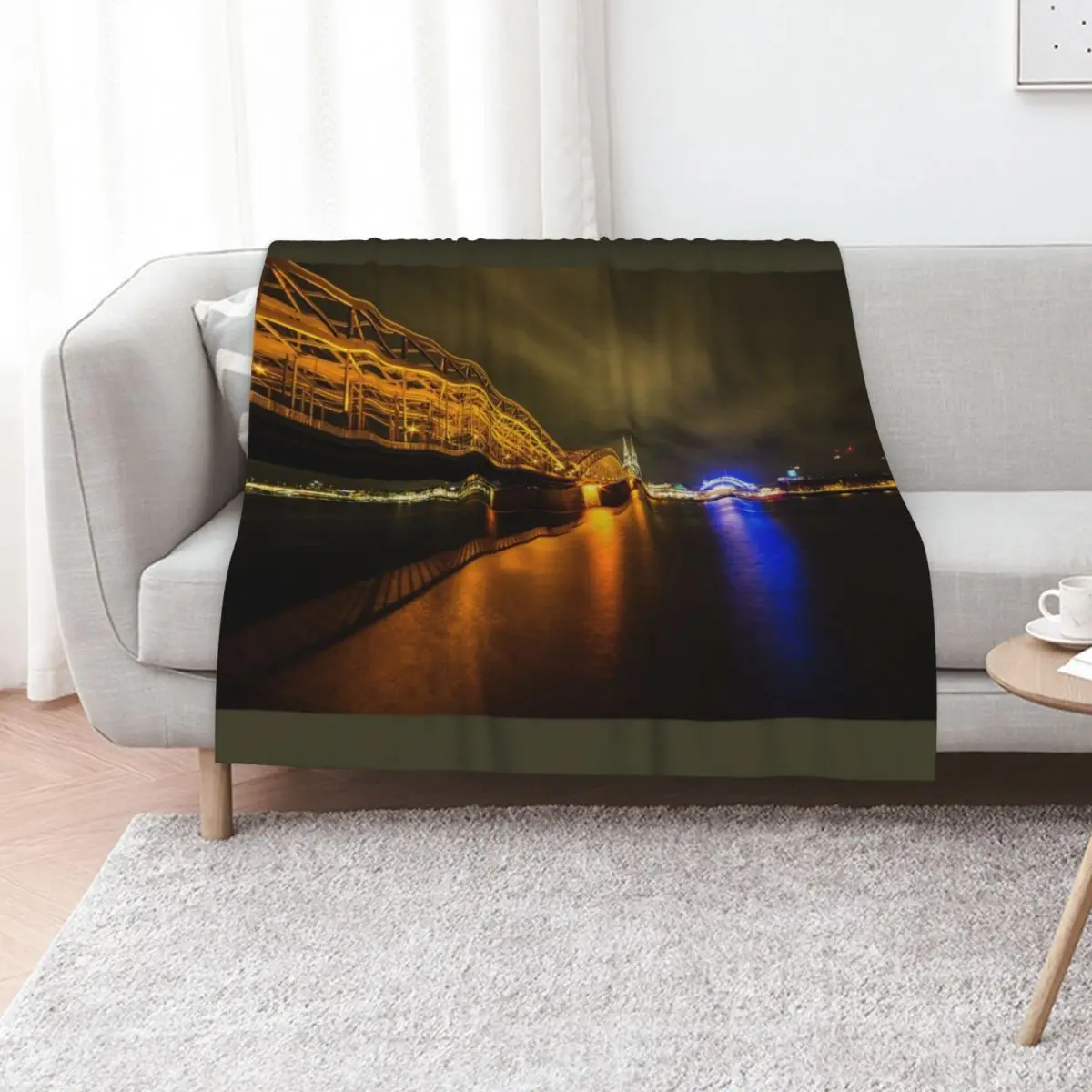 

Nacht auf dem Rhein Throw Blanket Beautifuls wednesday Custom heavy to sleep Blankets