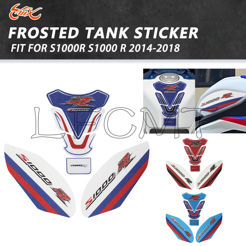 

Fit for S1000R S1000 R S 1000R 2014-2018 Motorcycle Frosted Fuel Tank Pad Protector Stickers Knee Grip Protection Pads Decals