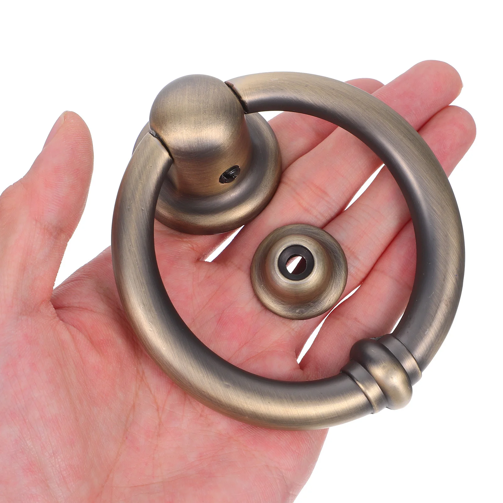 

Single Door Knocker Zinc Alloy Sturdy Front Door Security Knocker Home Exterior Decorative Hardware Home Decoration