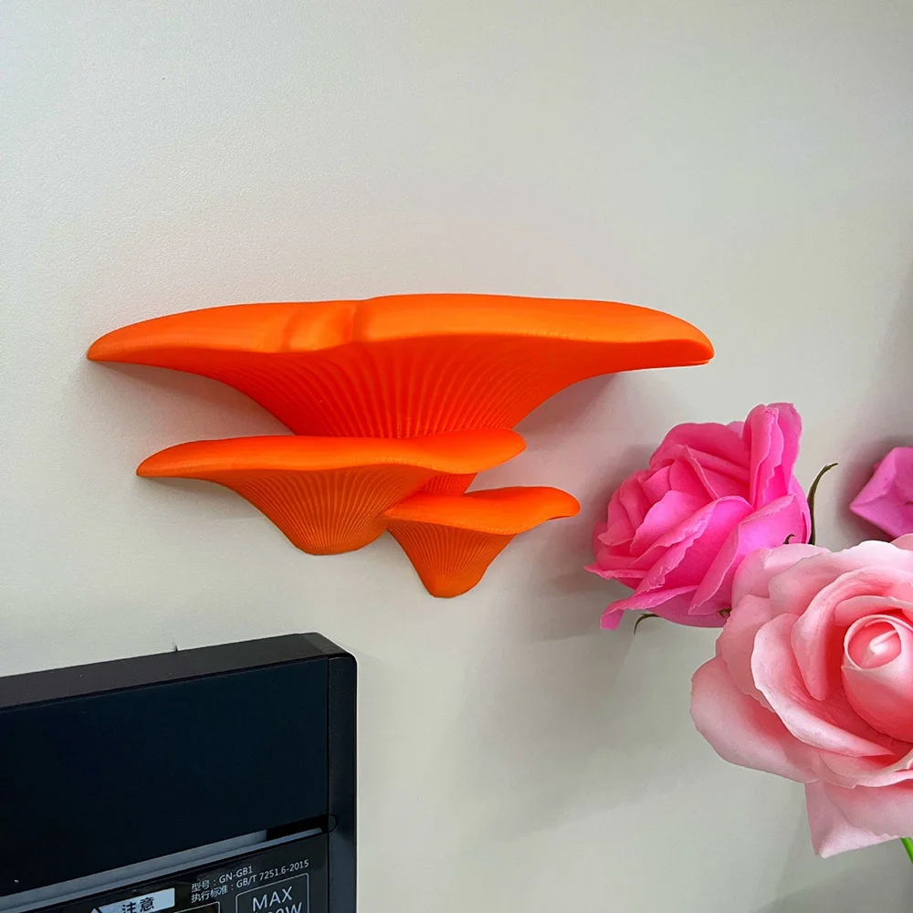 Pilzförmige Wanddekoration Ständer 3D-Gedrucktes Multifunktionales DIY-Aufbewahrungsregal Niedliche Wohndekoration