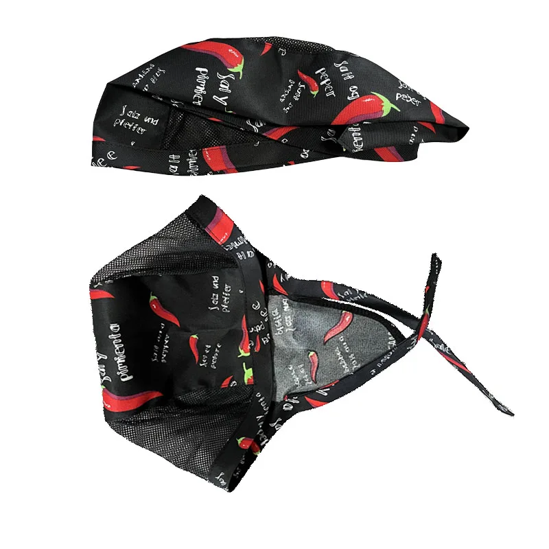 2 pezzi unisex chef pirata servizio di ristorazione cappello da cuoco cappello con teschio ristorante sala da pranzo cappelli da cuoco cucina cucina panetteria berretto da lavoro regolabile