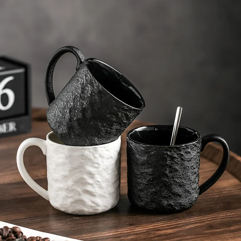 Ceramic Mug Creative Rock Texture Coffee Cups Living Room Afternoon Tea Coffee Mug Juice Milk Cups Tea Cup Household Water Cup