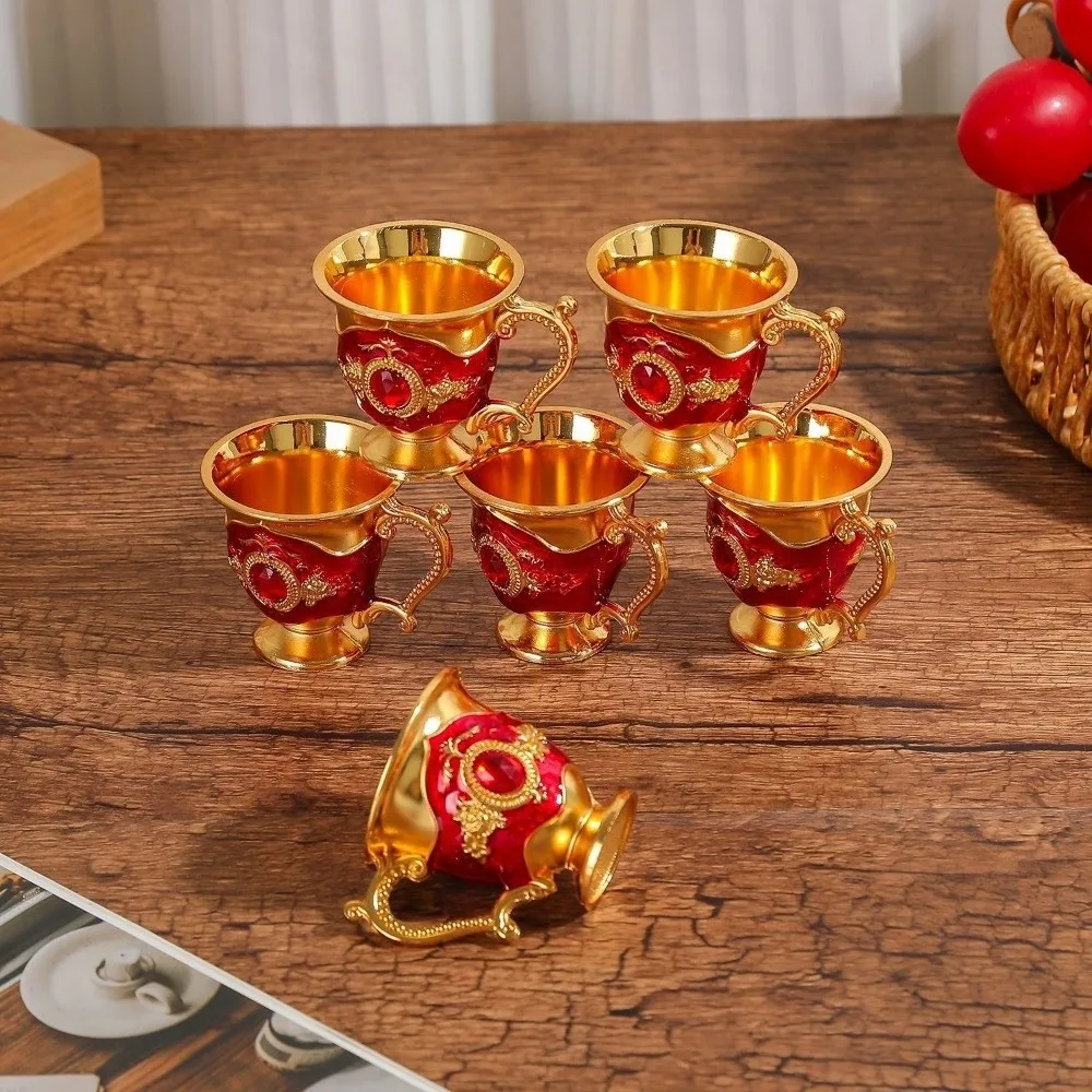 Gifts Luxury Turkish Tea Set Multifunctional Decorative Teapot Kit Metal European Style Coffee Pot Set Party view 4