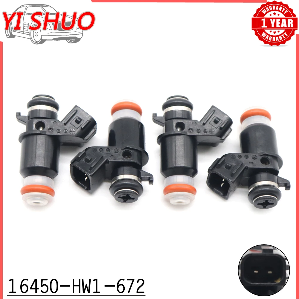 16450-HW1-672 Car Fuel Injector Nozzle for Honda AquaTrax F12 F12X 02-07 R12 R12X 03-07 16450HW1672 16450 HW1 672