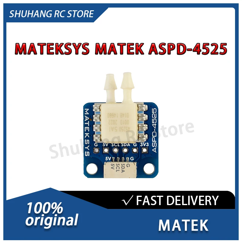 

MATEK MATEKSYS ASPD-4525 Airspeed Sensor Mission Planner High and Low Temperature Resistant SPAN for FPV Drone DIY RC Model