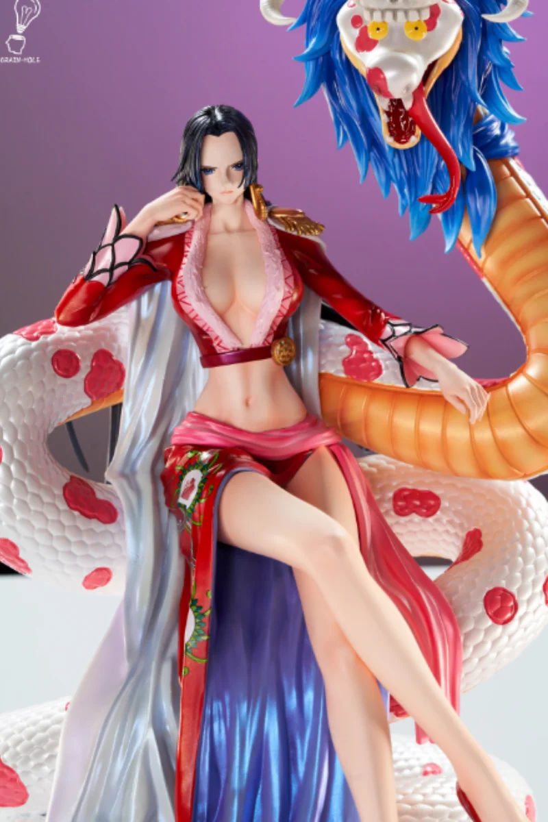 32Cm Resin Gk Brain Hole Studio One Piece Boa Hancock Anime Action Figure Collectible Model Garage Kit Statue Toys Gift