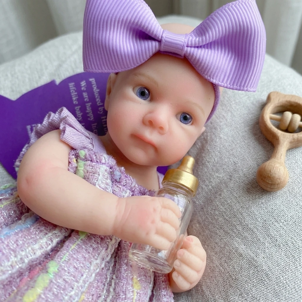 6 Inch Bettie Silicone Reborn Baby Doll Handmade Cute Mini Newborn Doll anatomically accurate