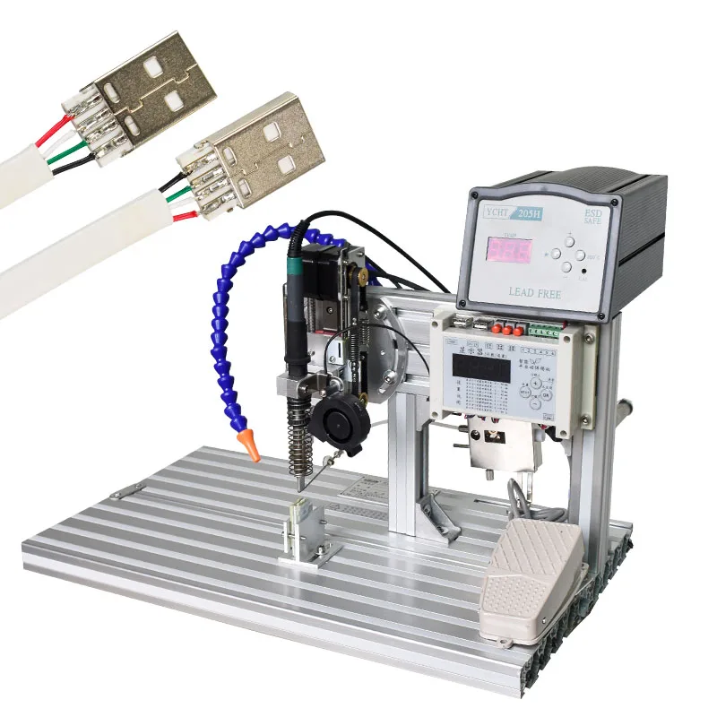 

Wildly use Automatic USB soldering machine electronics LED lights AC DC welding cables solder machine for factory connectors