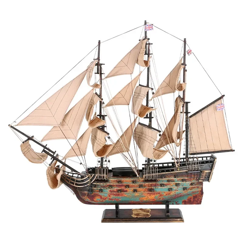 Retro and old sailboat model assembly ornament Victory