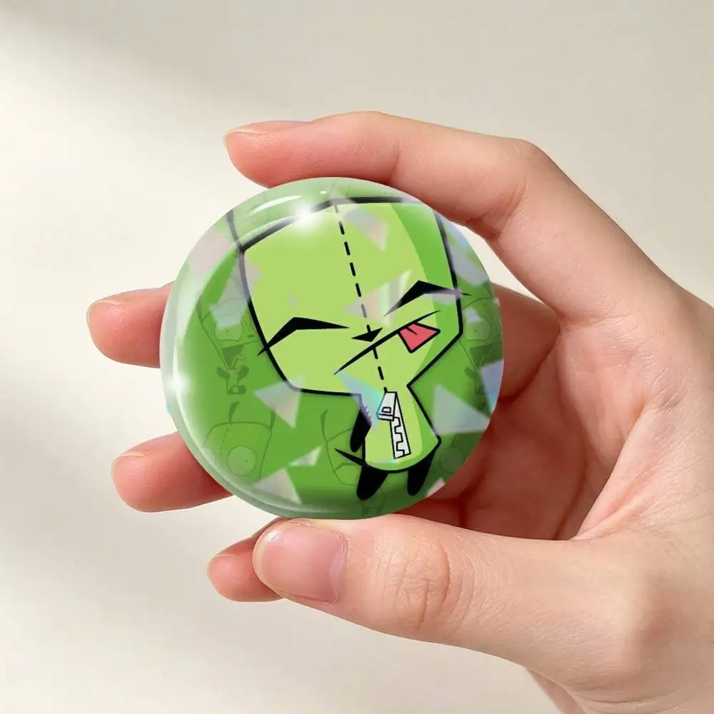I-Invader Zim Gir Brooch Metal Decorative Brooch Pins for Backpack Clothes Jacket Accessories,Souvenir.