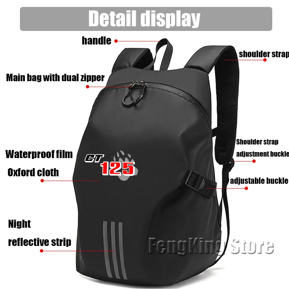 Knight backpack motorcycle helmet bag travel equipment waterproof and large capacity For Hunter Cub CT125 CT 125 ct125 2019 2020