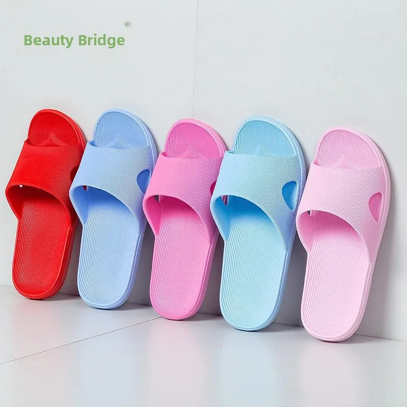 Anti-Odor Indoor Bath Slippers EVA Outdoor Wearable Summer Men's Women's Home Comfortable Slippers Slip-On Flat Heel