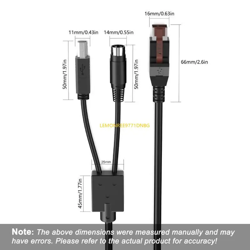 

D7YC Powered USB 24V Data Power до 3PIN Power DIN MALE USB2.0 B для промышленности