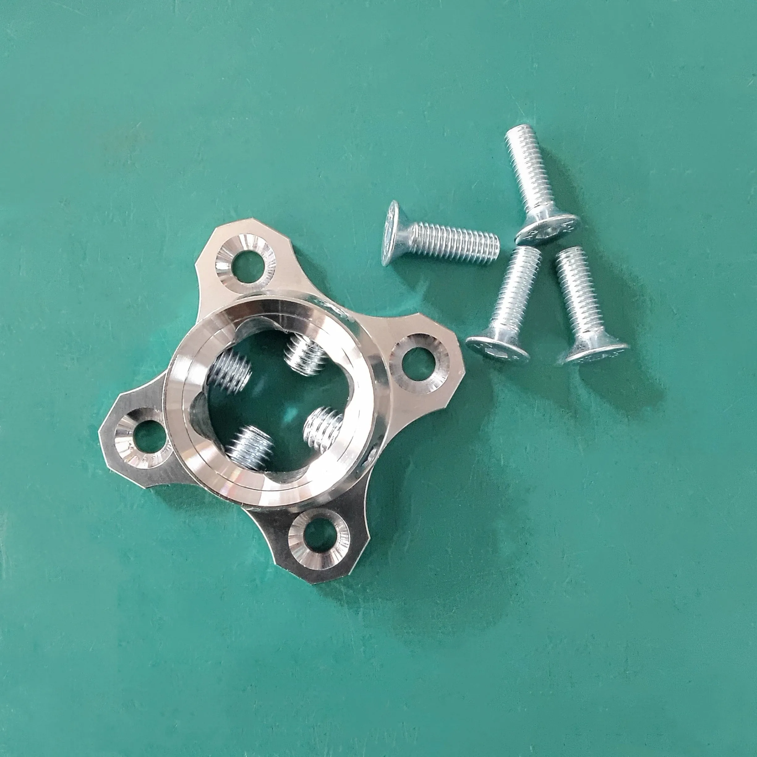 Stainless SteelAdjustable Prosthesis Connector Plate Wooden Prosthesis Accessories Socket Connection Lightweight and Durable