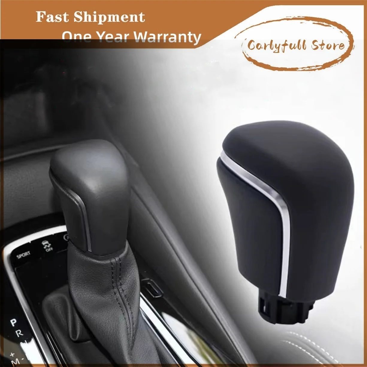 

Automatic Car Gear Lever Shift Knob Head for Toyota Camry XV70 V70 Avalon Corolla Levin Yaris 2018 2019 2020 2021 Accessories