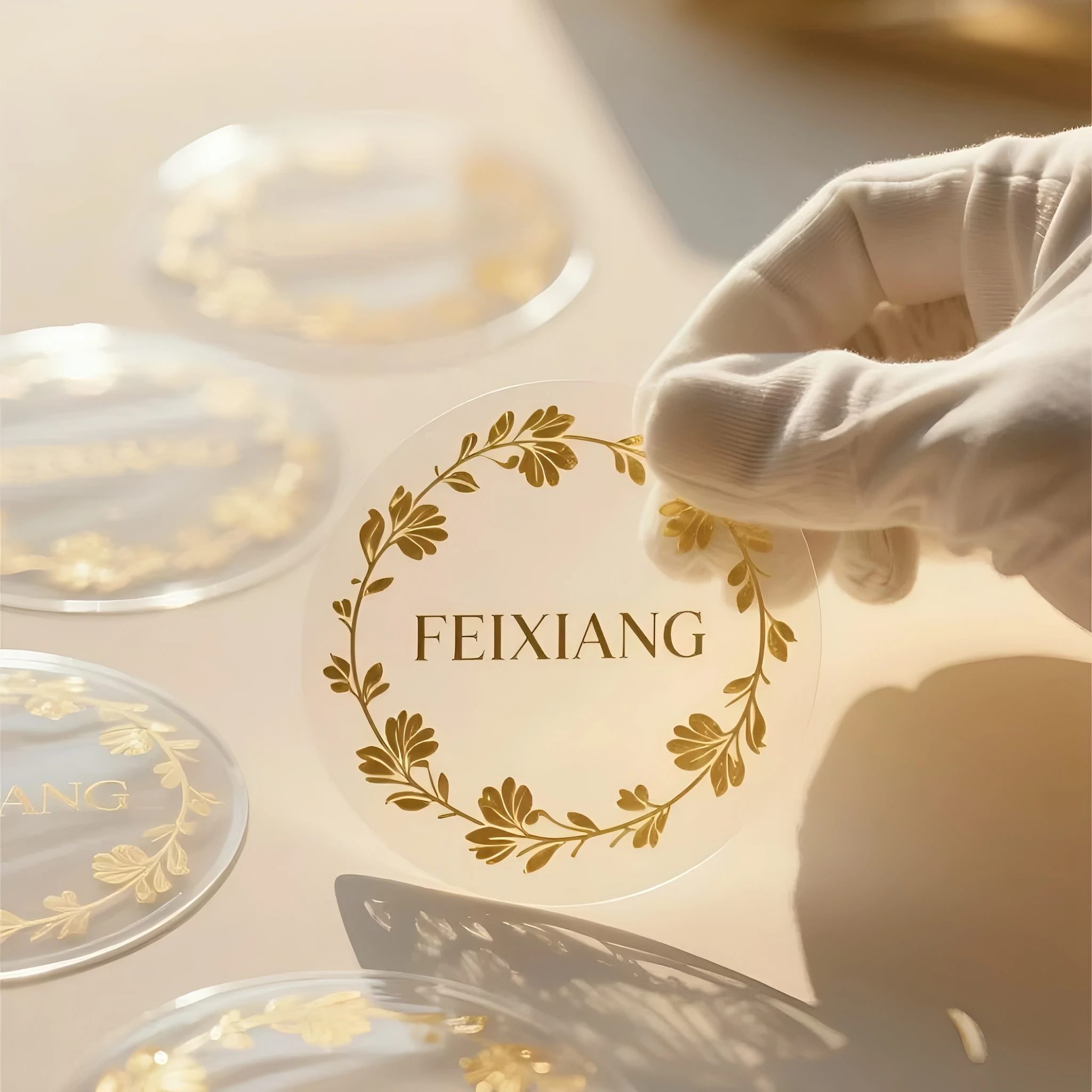 

Custom Clear Transparent Stickers Self-Adhesive Logo Any Shapes Personalized Decals for Business