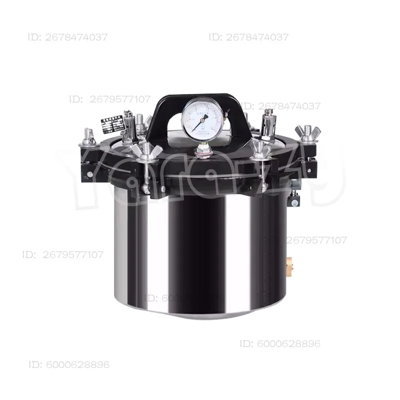 Stainless Steel Lab Sterilization 8/12/18L Autoclave Pot Pressure Steam Sterilizer Pot Surgical Medical With Anti-Dry
