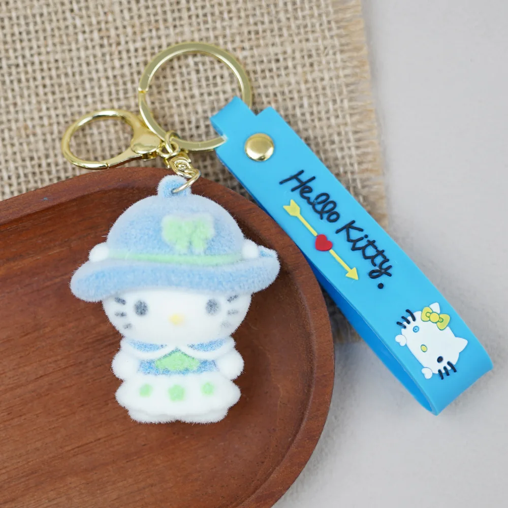 لسلسلة مفاتيح نموذج هالو كيتي الصغيرة، قلادة تزيين كرتونية رائعة، مناسبة لتزيين حقائب الظهر وحقائب اليد وسلسلة المفاتيح #4