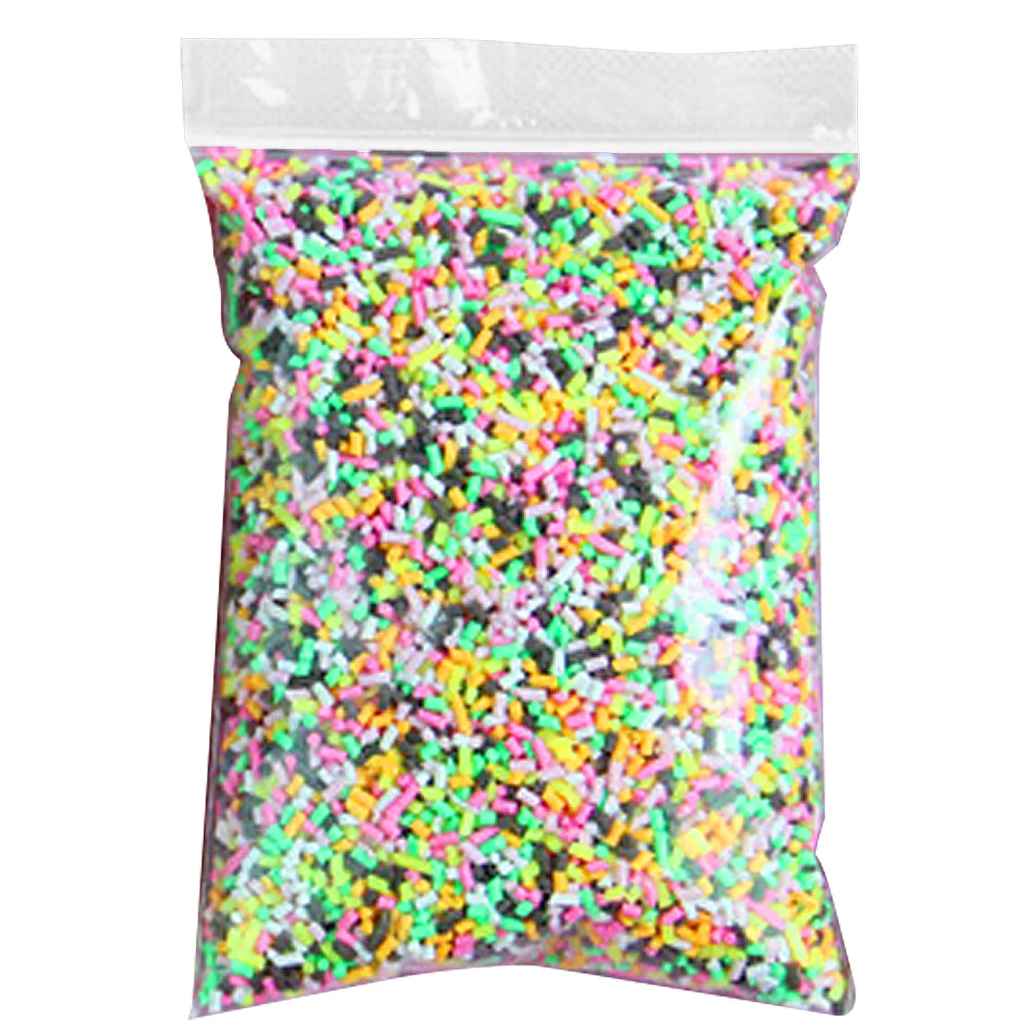 Behogar 100g DIY Polymer Clay Fake Candy Sweets Sugar Sprinkle Decorations for Fake Cake Dessert Simulation Food Dollhouse