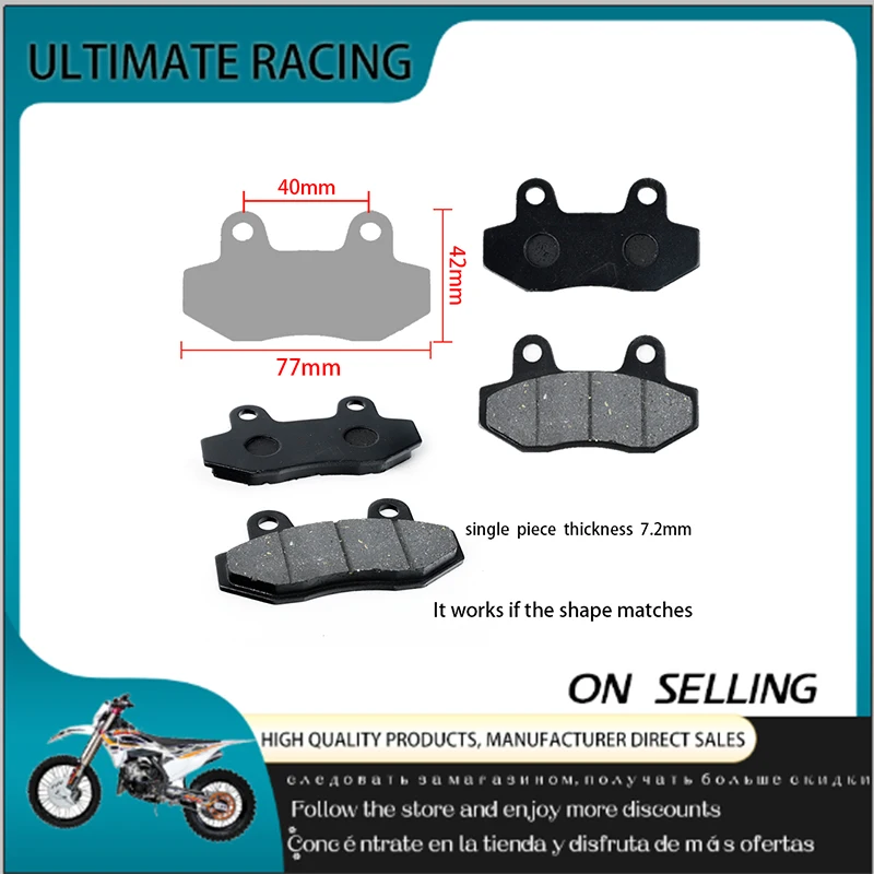 Brand new for 50cc 110cc 125cc 140cc 150cc 160cc 175cc CRF KLX TTR GPX Pit Dirt Bikes front brake pads