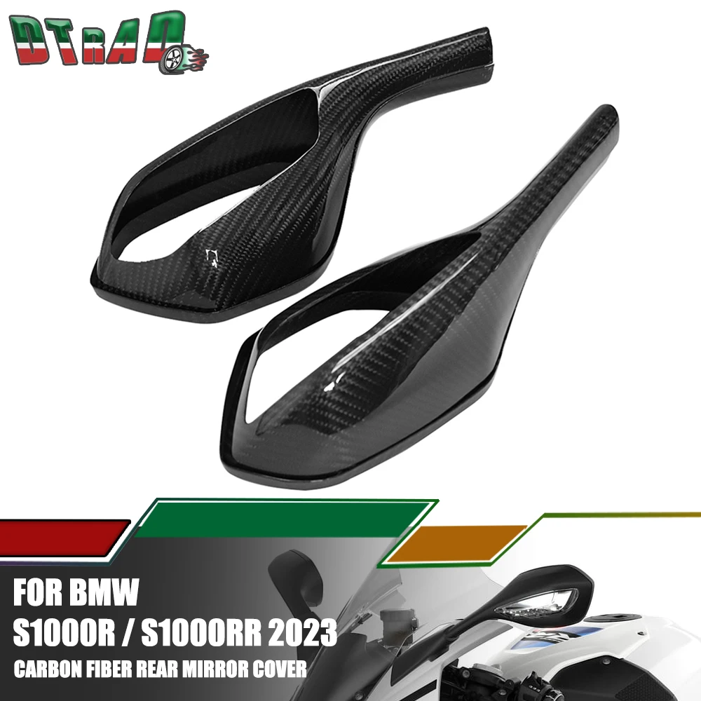 New For BMW S1000RR 2019-2023 S1000R 2021 2022 Carbon Fiber RearView Rear View Mirror Cover Motorcycle Accessories Fairing Kit