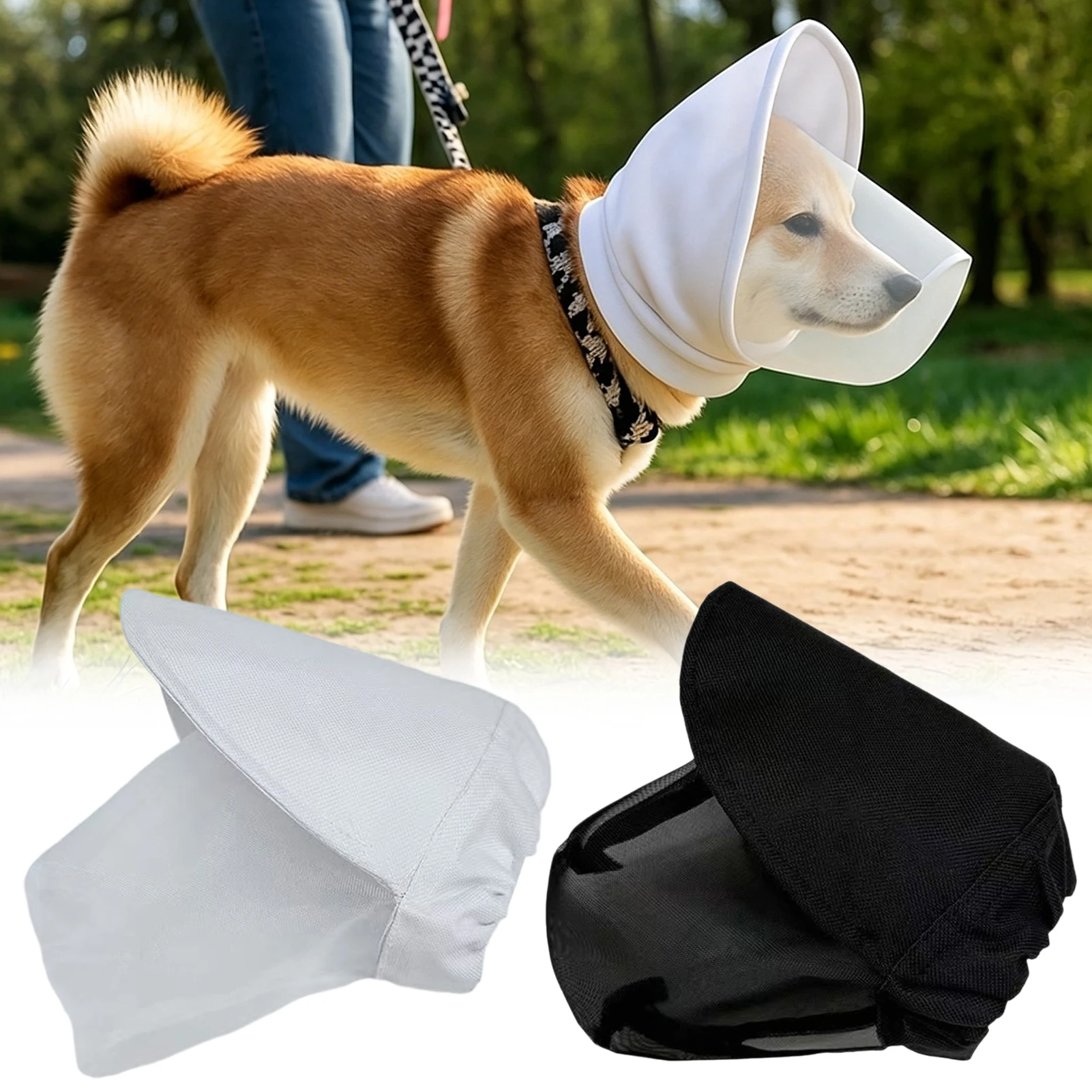 Breathable Mesh Dog Mouth Cover,Anti-Biting Anti-Barking Dog Mask,Adjustable For Small Medium Large Dog,Outdoor Safe Dog Walking