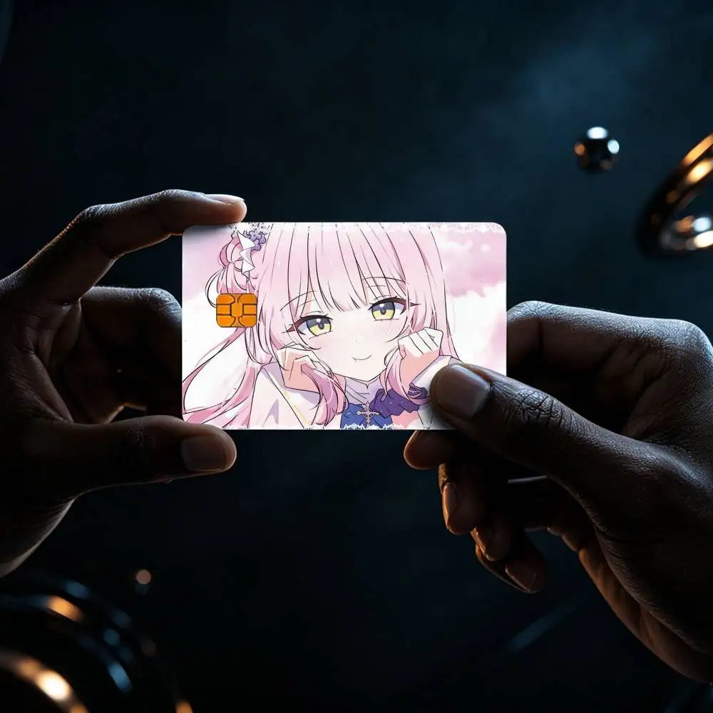 Iochi Mari Idol Blue A-Archive HD Waterproof Card Skins Protective Stickers for Credit Bank Game Cards