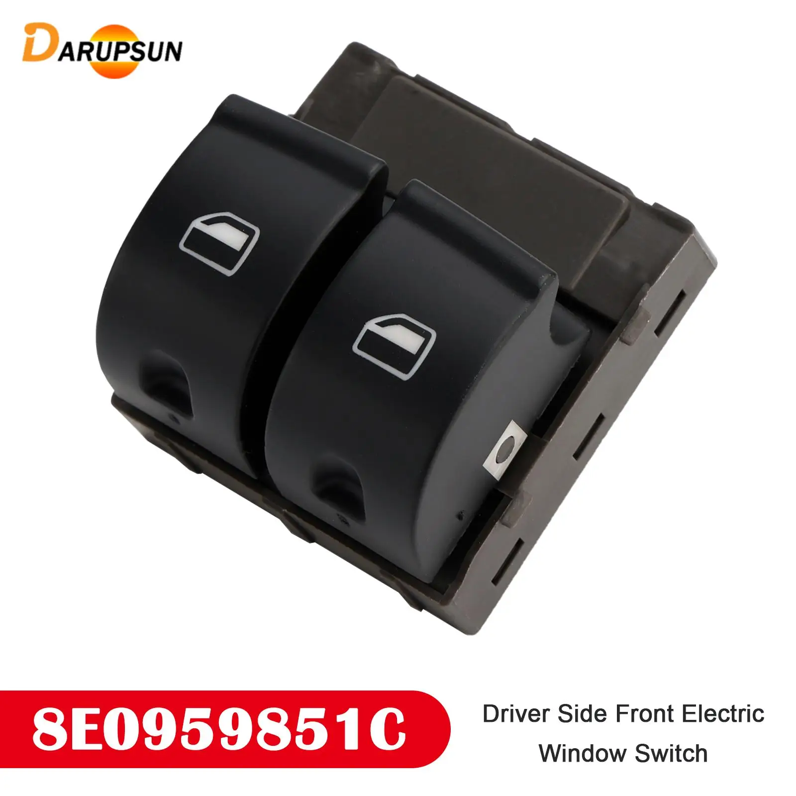 Darupsun 8E0959851C Driver Side Front Electric Window Switch for Audi TT 2007 2008 2009 2010 2011 2012 2013 2014