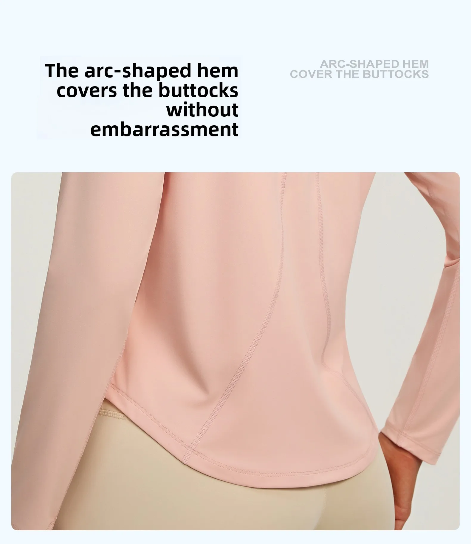 2026 Frühling Sommer Neue Damen Yoga-Top Locker Sitzendes Atmungsaktives Sport-Langarmshirt Einfarbiges Basic-Oberteil Reitbekleidung – Detail 13