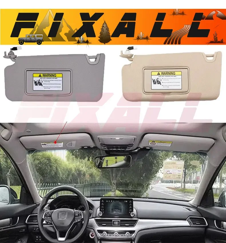 

Sun Visor for Honda Eight Generation Accord Sun Visor 08-13 Main Driver Sun Visor Front Vanity Mirror with Light