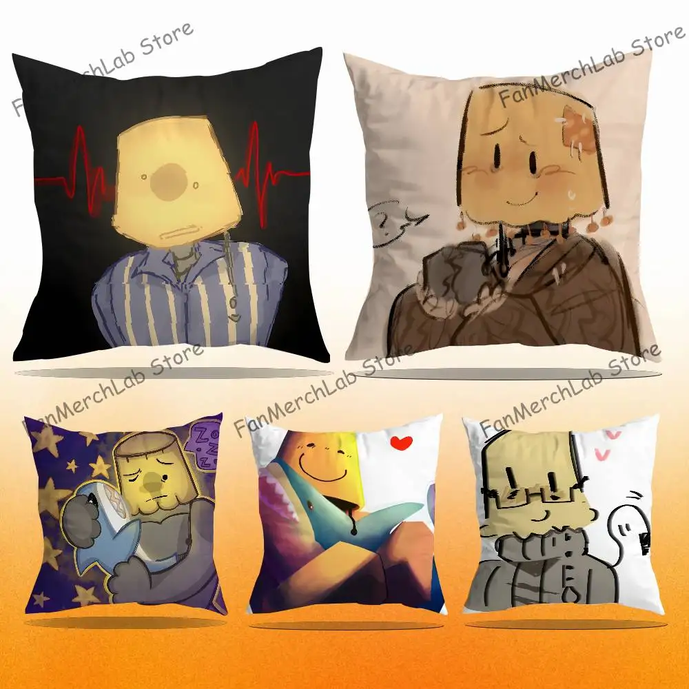 

R-RegretevatorS L-LampertS Pillow Covers Cartoon Sofa Decorative Home Double-sided Printing Short Plush Cute Cushion Cover
