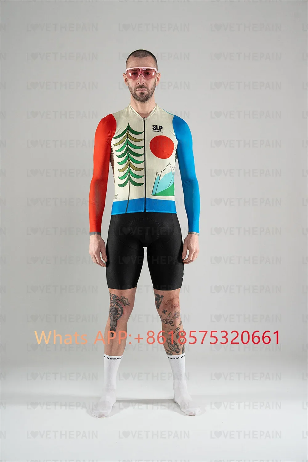 

Slp Spring Autumn Men Thin Mountain Biking Set Cycling Suit Quick Drying Ropa Ciclismo Hombre MTB Long Cycling Jersey Suit 2024