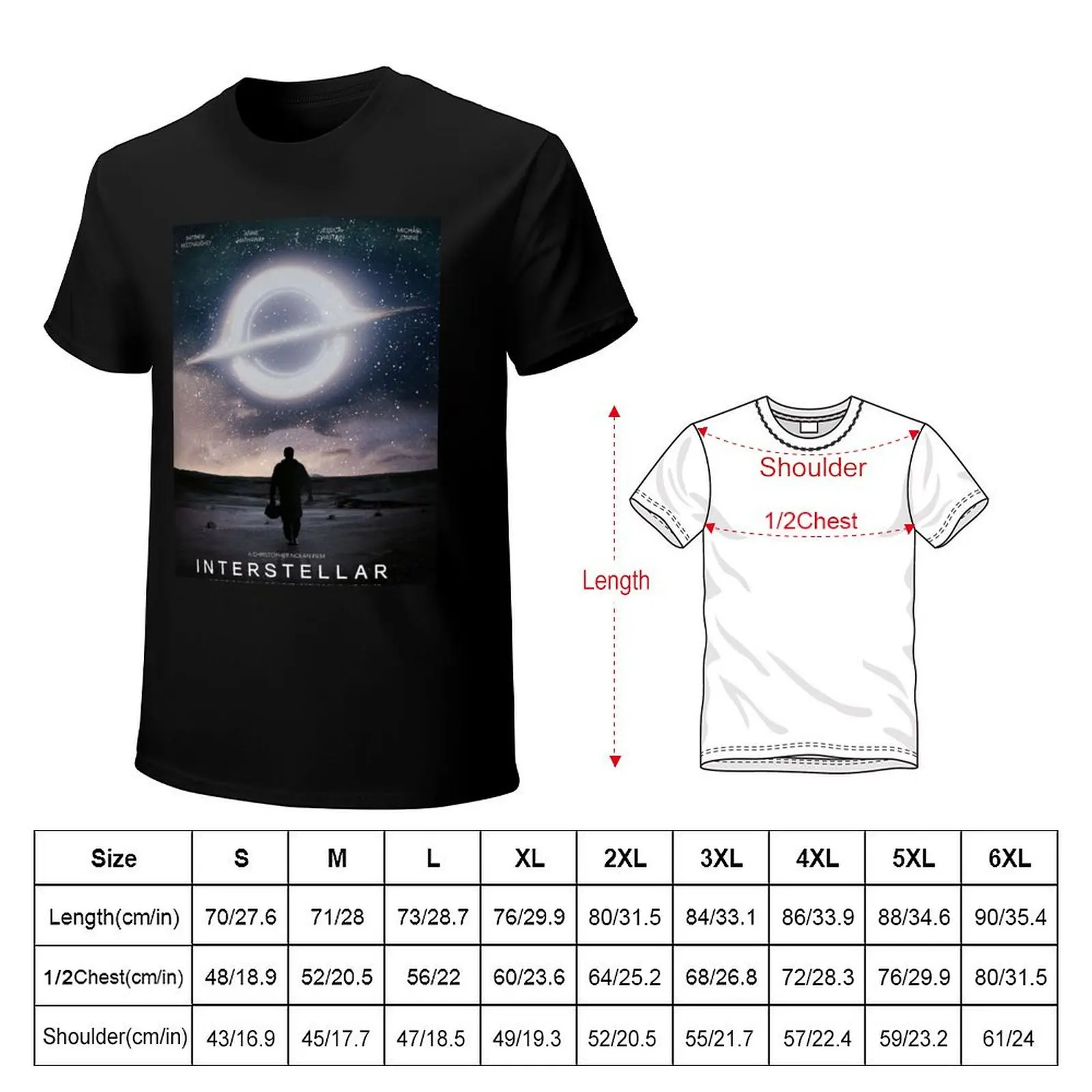 interstellar T-Shirt Running Performance Short Sleeve Tee