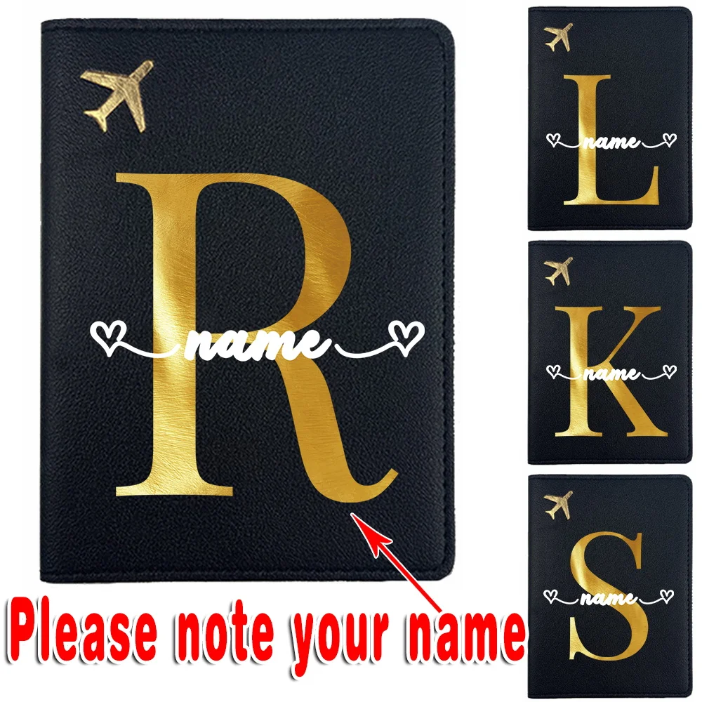 

Customized Name Portable PU Passport Cover Wallet Case Protective Card Holder Pocket Organizer Book Multi-Function RFID Blocking