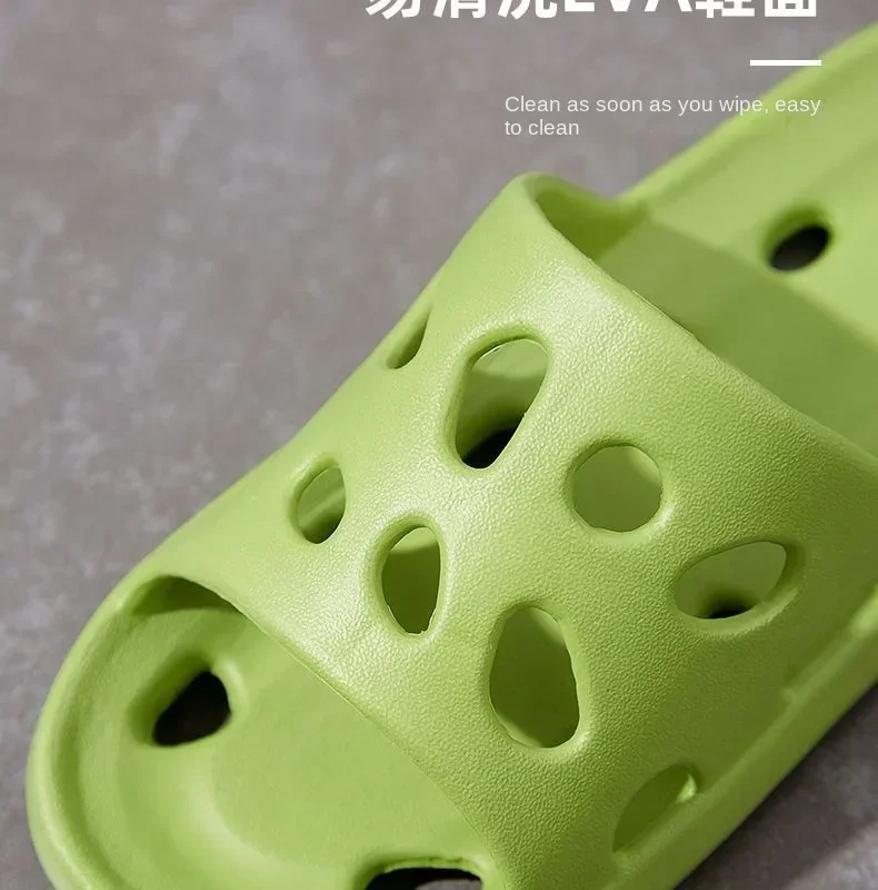 Pantuflas de baño para mujer, sandalias de verano con diseño de queso, zapatos de EVA para hombre, chanclas suaves antideslizantes, pantuflas de interior para parejas