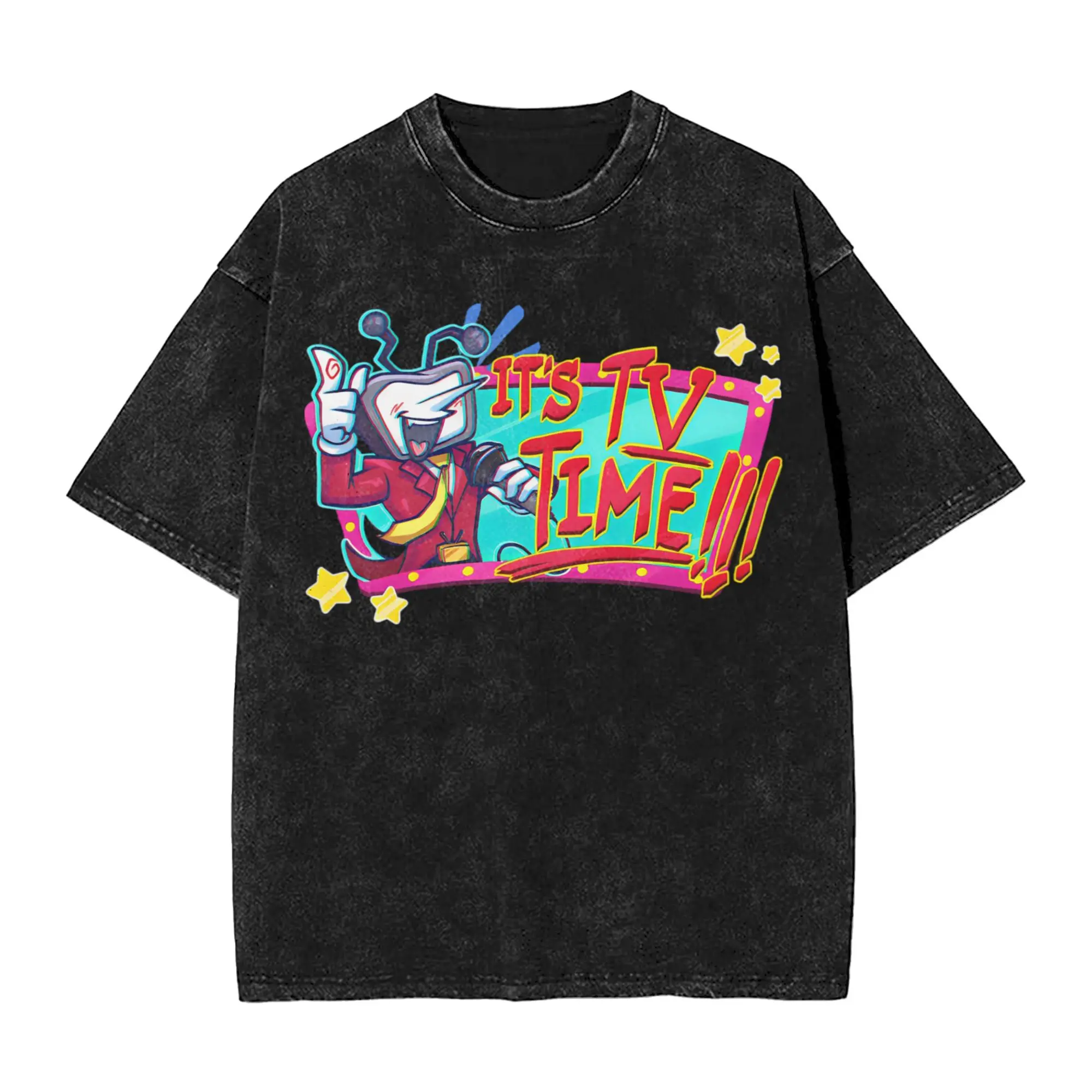 خمر السيد النمل Tenna Deltarune لعبة تي شيرت الرجال Crewneck القطن غسلها تي شيرت قصير الأكمام تي شيرت الصيف الملابس