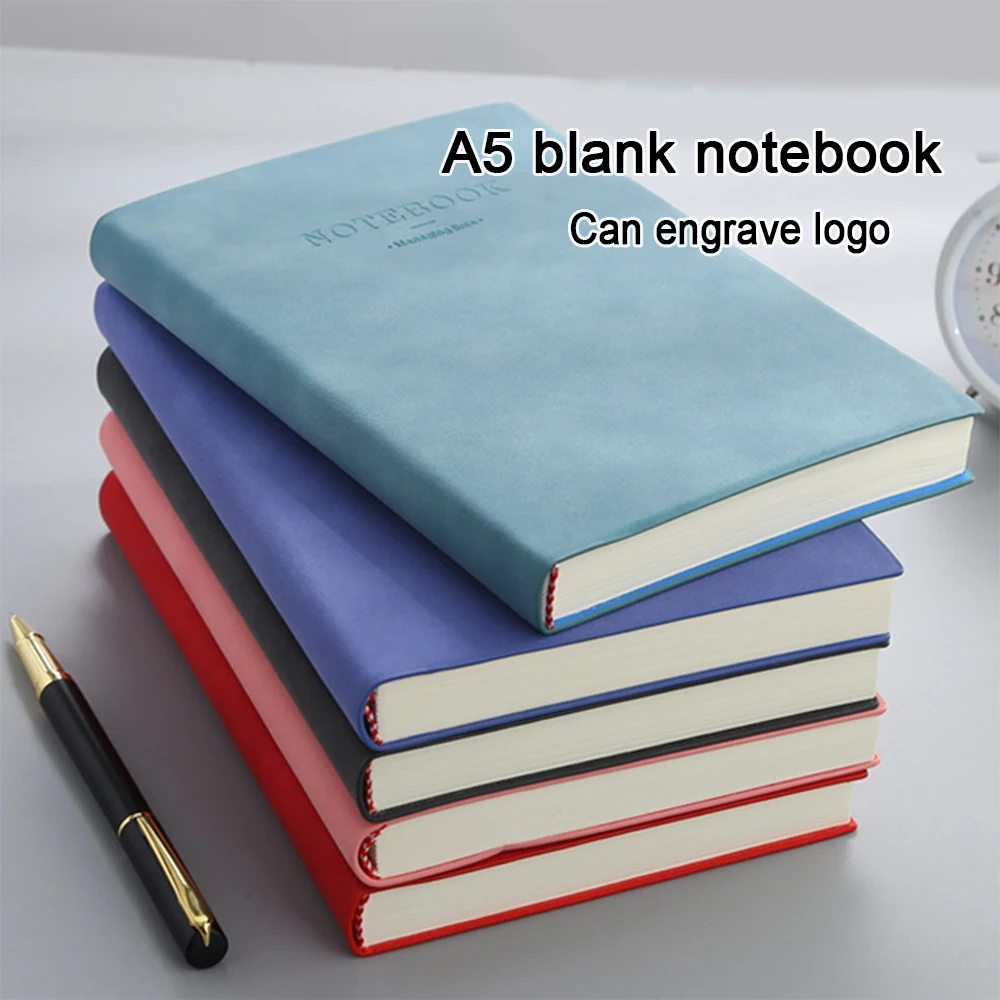 (Can Engrave Logo) A4/A5 Blank Notebook, Student Notepad, Business Meeting Minutes, Drawing Book, Sketchbook, Mind Map